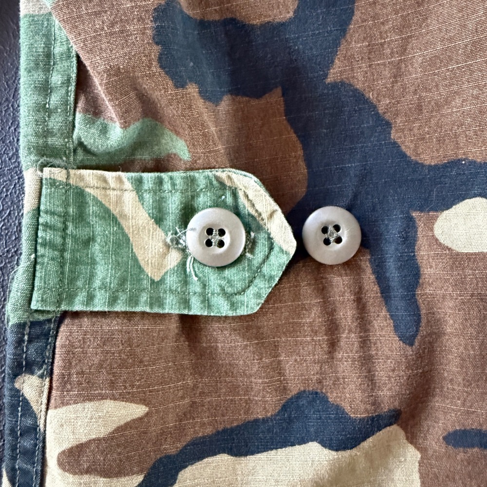 US Military Combat Coat Mens XS Short Green Woodland Camo BDU Ripstop Jacket - Picture 6 of 10